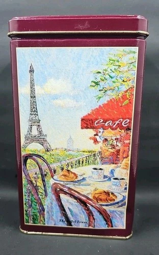 Inspiration Paris  Maxwell House Coffee Metal Tin Container, French Roast Coffee