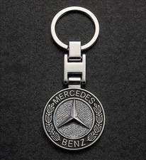 Mercedes Benz Schlüsselanhänger Metall Chrom Emblem Silber Edel Schlüsselring Mercedes Benz Schlüsselanhänger Metall Chrom Emblem Silber Edel Schlüsselring