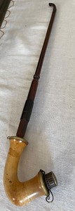 Antique Long Smoking Pipe With Lid  Meerschaum Pipe