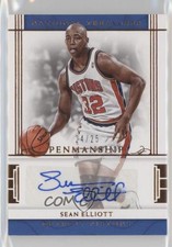 2016 Panini National Treasures Penmanship Bronze 24/25 Sean Elliott #21 Auto e5v