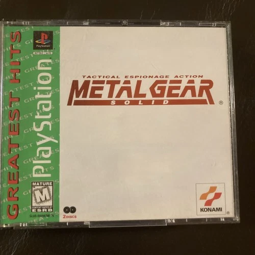 Metal Gear Solid Greatest Hits (Sony PlayStation 1, 1999) CIB Tested Working
