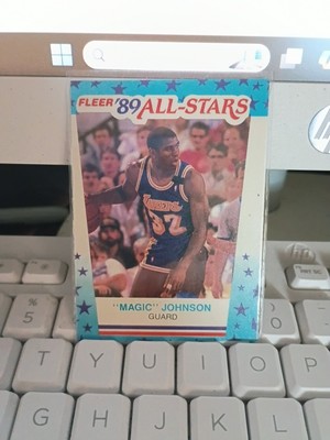 1989 Fleer  89  All-Stars Los Angeles Magic Johnson, Sticker No. 5