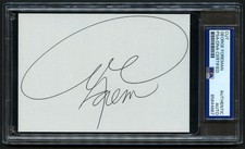 George Foreman signed autograph 3.5x5 Cut Box...