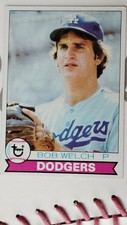 1979 Topps Bob Welch ROOKIE #318 Los Angeles Dodgers Baseball MLB Card. rookie card picture