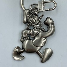 Official Disney Pewter Donald Duck Large Keyring 7cm.  New With Tag