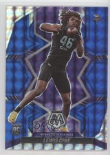 2022 Panini Mosaic Rookies Blue Mosaic Prizm 44/99 Lewis Cine #379 2g6