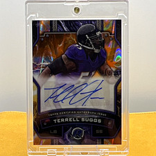Topps 2024 Resurgence Signatures Terrell Suggs RS-TS Gold Refractor Auto 7/25