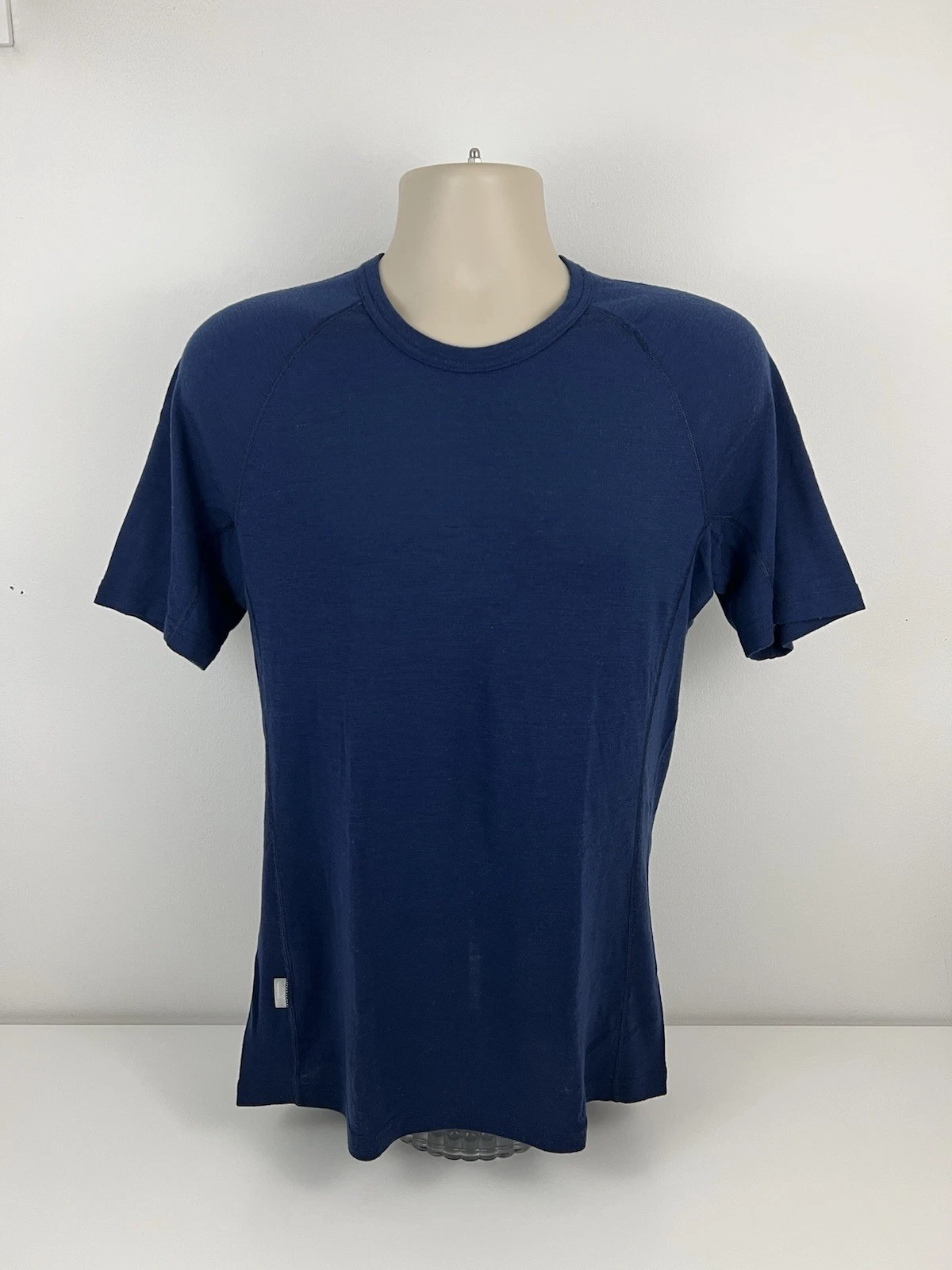 Icebreaker Merino Bodyfit Basics 200 Navy Blue T Shirt Men Sz XL Base Layer USED