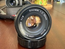 Ricoh Rikenon 50mm f/2 Pentax K Mount Manual Focus Standard Lens - EX++
