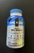One A Day Men's 50+ Complete Multivitamin - 100 Tablets Exp 04/27 Free Shipping
