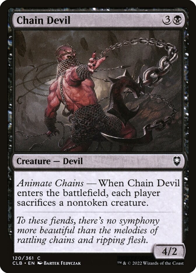 Chain Devil (120) Commander Legends: Battle for Baldur's Gate CLB MTG Magic