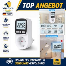Stromzähler Steckdose Energiekostenmessgerät 8 Modi LCD