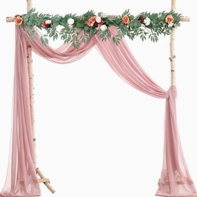 300x75cm Chiffon Gardinenstoff für Hochzeit Bogen Dekoration und Event Styling
