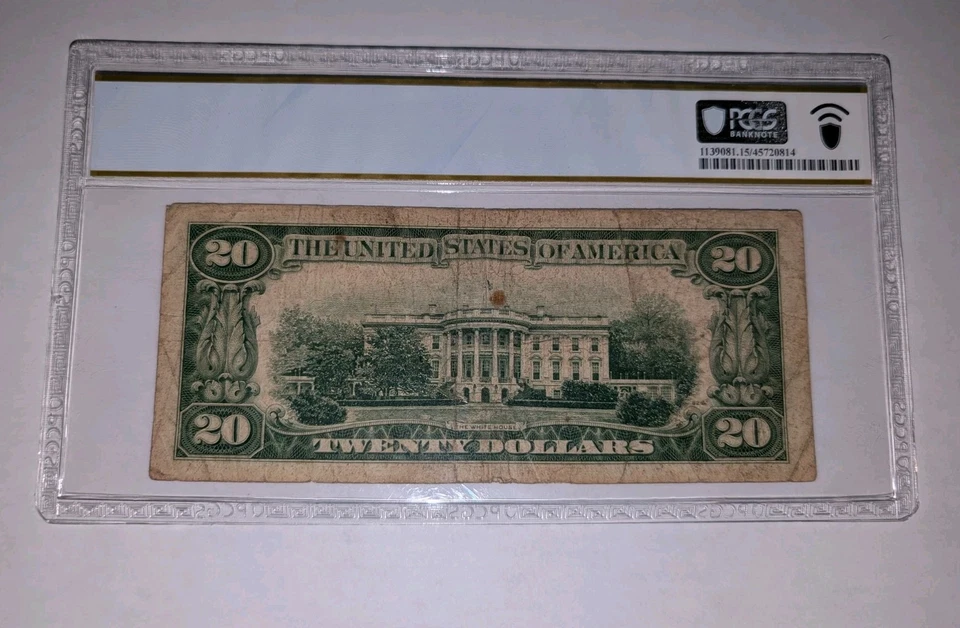 1934-C $20 Dallas FR.2057a-K New Back PCGS Banknote CF15 – Only One Graded 1/0 - Image 4 of 4