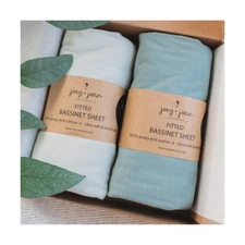 Bedside Sleeper Bassinet Sheets 35x20 Compatible with MiClassic, Milliard Bas...