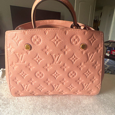 Louis Vuitton Montaigne BB in Monogram Empreinte leather w/ matching wallet.