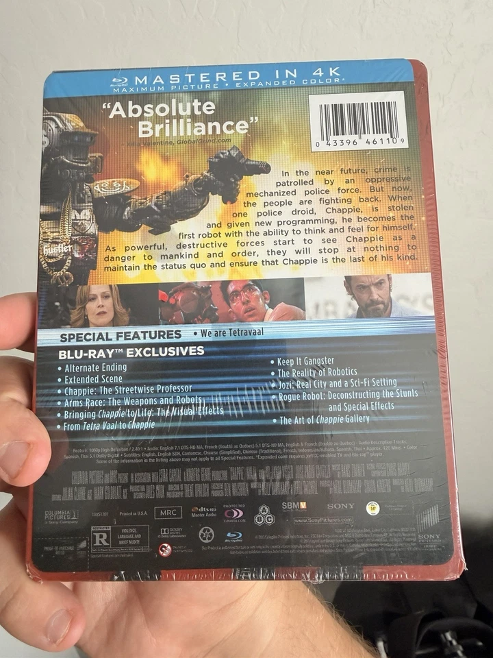Chappie (Blu-ray Disc, 2015) NEW Steelbook OOP - Image 2 of 4
