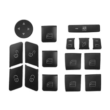 16PCS Car Door  Memory Lock Window Glass Lift Button Cover Sticker for2668
