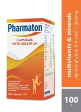 1x PHARMATON with Ginseng G115 (100 Tablets) Ginseng & Selenium Energy Booster