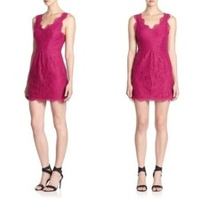 Joie Rori Magenta Pink Lace Dress Size Small