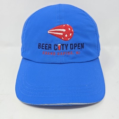 Hit Wear Beer City Open Grand Rapids MI Blue Performance Pickleball Hat OSFM