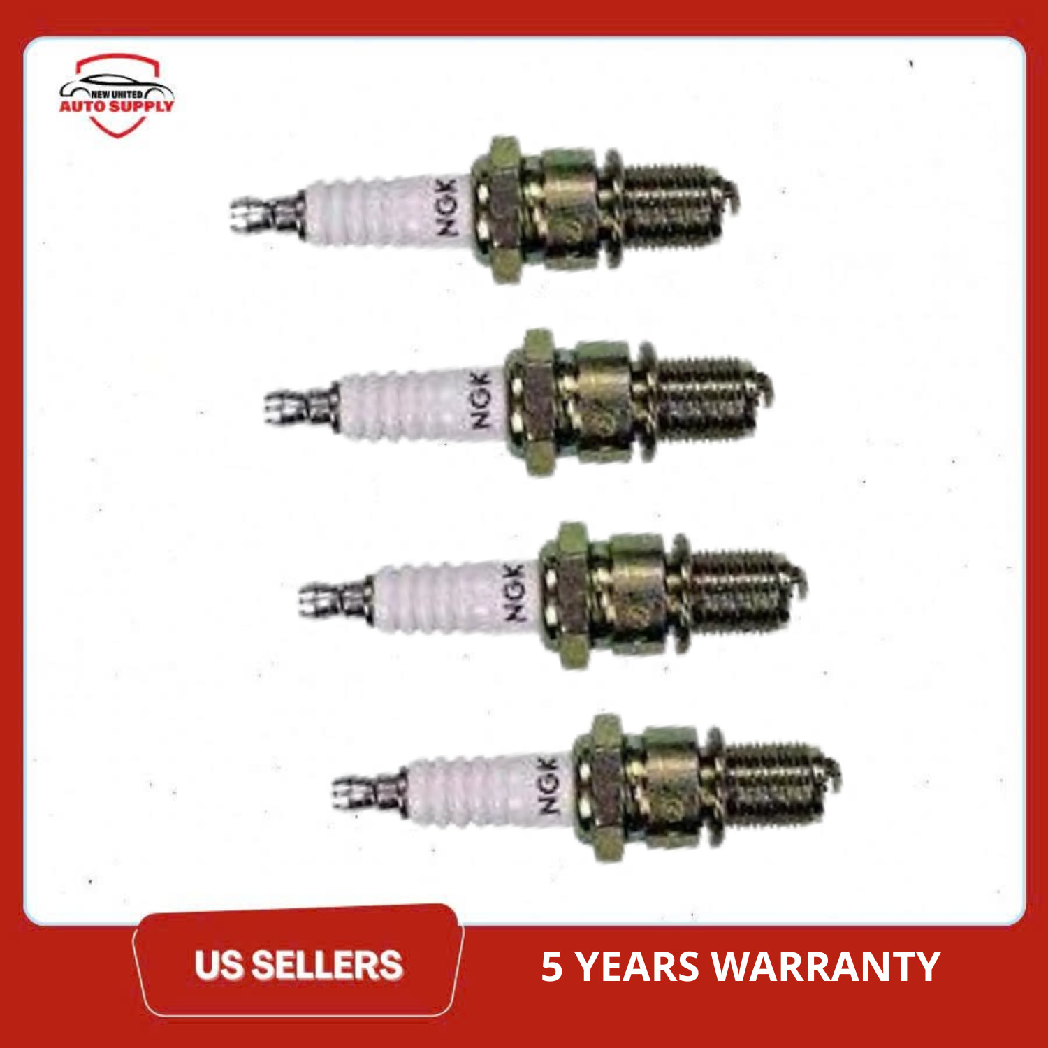 NGK 7226 BPR7ES-11 Standard Spark Plug - Set of 4