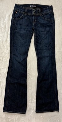Hudson Women's Dark Wash Low Rise Bootcut Stretch Denim Jeans Size 28