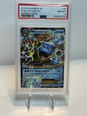 PSA 8 Graded 2016 Pokemon XY M Blastoise EX Generations #18 | eBay