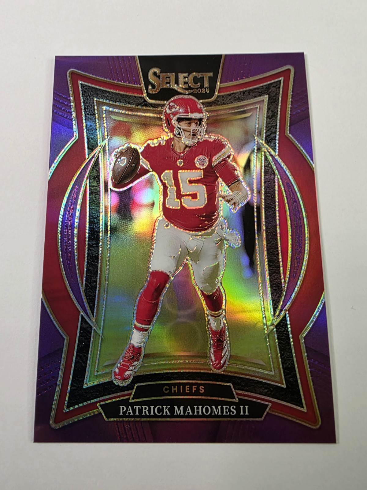 Patrick Mahomes II 2024 Panini Select #33 PURPLE Concourse Level CHIEFS 55/75