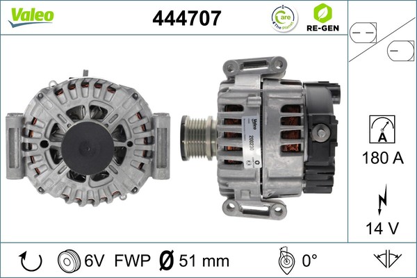 Valeo Lichtmaschine Generator FüR Mercedes-Benz Vito/Mixto Kasten W639 113 CDI-image