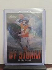 2024 Panini Absolute - By Storm Bo Nix #BS-BNX Spectrum Orange /75 (RC)