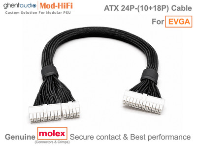  ATX 24-Pin Cable for EVGA SuperNOVA GM 650W 550W 450W - 60cm/24inch