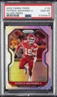 2020 PANINI PRIZM SILVER PRIZM #124 PATRICK MAHOMES II PSA 10