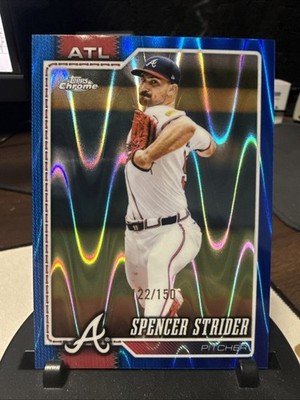 Spencer Strider Blue Raywave 2026 Topps Chrome ATL Braves  /150