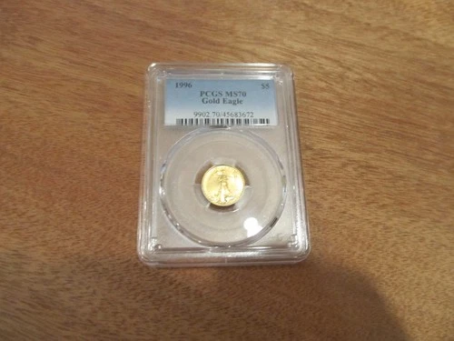 1996 $5  1/10 oz American Gold Eagle PCGS MS70