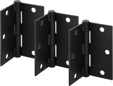 3 Pack 3.5 X 3.5 Door Hinges Matte U1150283 Black Steel Square Corner Hardware 3 Pack 3.5 X 3.5 Door Hinges Matte U1150283 Black Steel Square Corner Hardware