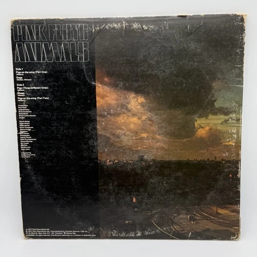 Pink Floyd Animals 12" Vinyl LP 1977 Columbia Records JC34474