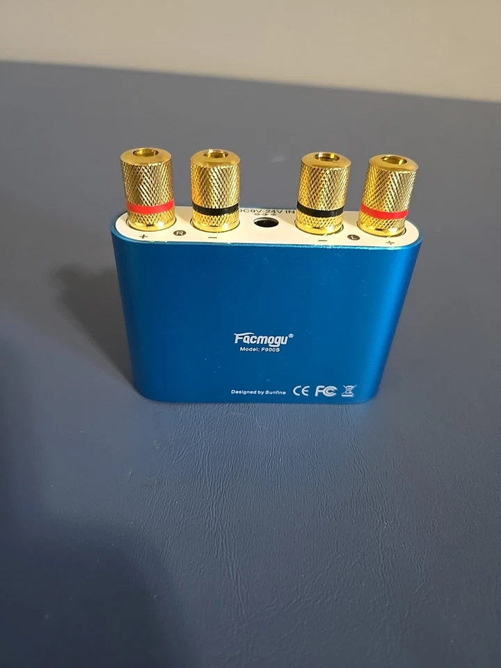 Facmogu F900S Mini Bluetooth Stereo Power Amplifier Wireless Audio W/Adapter - Image 4 of 4