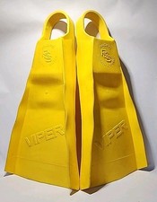 PSS Pacific South Swell Viper Surfing Fins V7 Rare All Yellow Medium 8-9