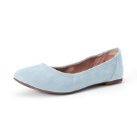 Damen Ballerinas Slip-On, Hellblau, GrößE 35.5 Eu, Amazon Essentials, Schuhe