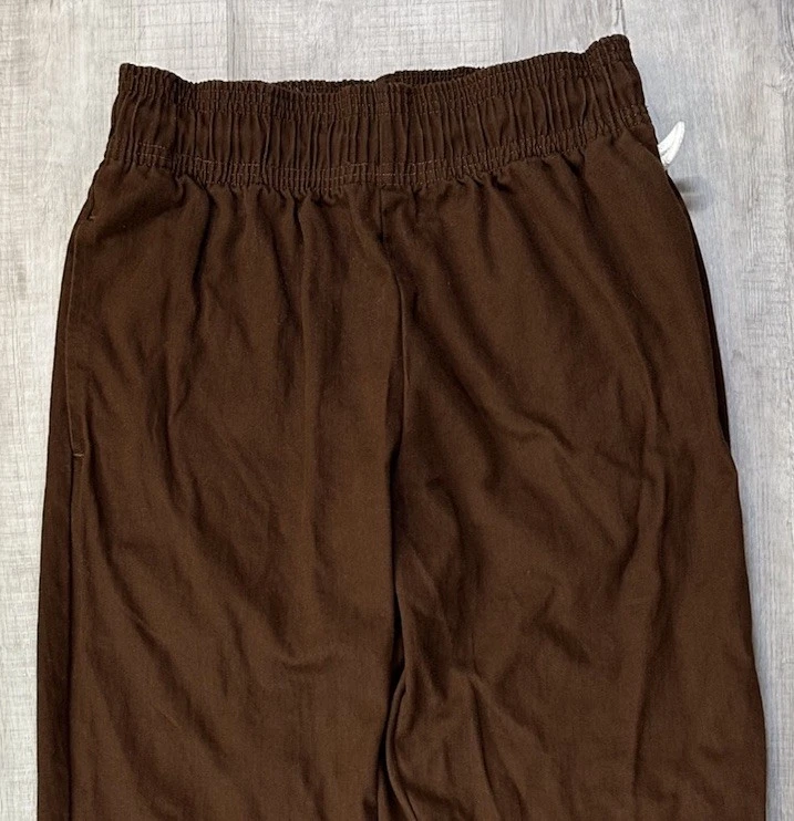 Cookman Chefs Wear Pants Brown Elastic Waist Drawstring Workwear Adult / Men’s M - Image 3 of 4