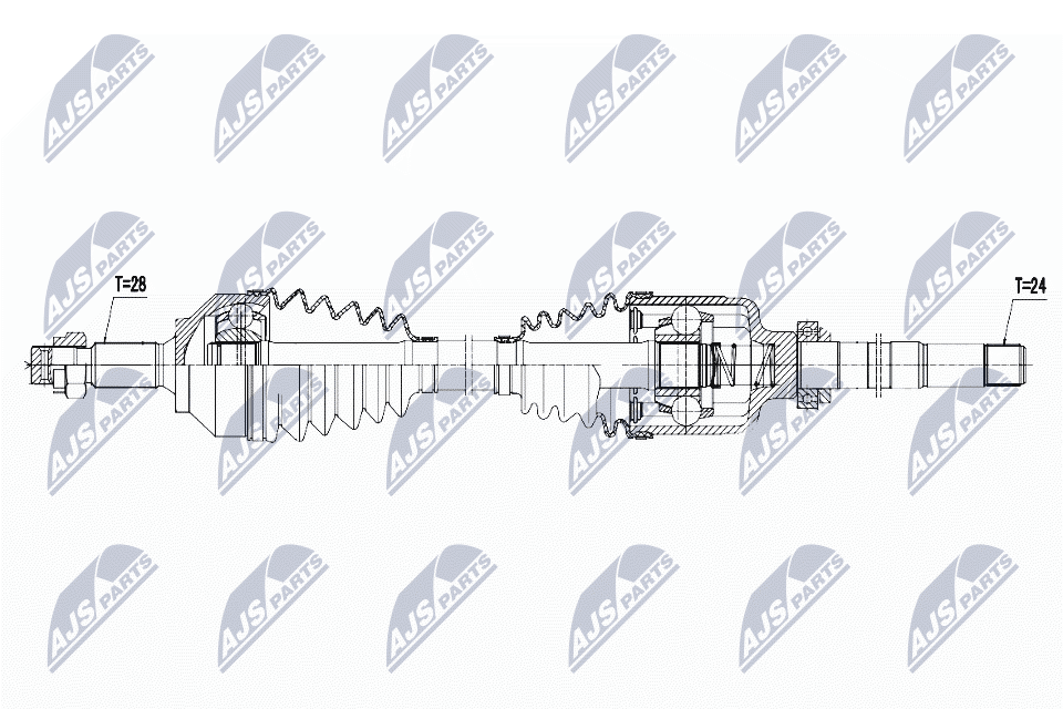 NPW-PE-029 NTY Drive Shaft for PEUGEOT - Image 8