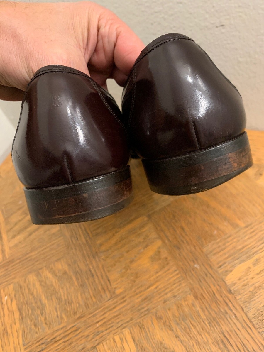 Bally Moresco Brown Leather Tassel Fringe Loafer Shoes Size 10 D, Made in Italy Bally Moresco (2699) Brown Tassel Kiltie Loafers Size US  main image 3