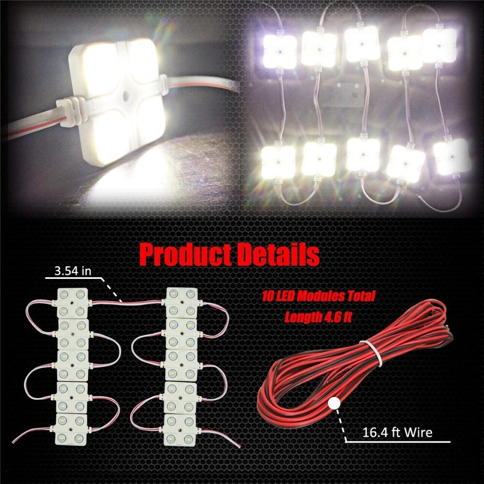 Kit de luces LED de carga interior Vauxhall Vivaro Super Bright Van - 40 LEDS Foto 4 de 4