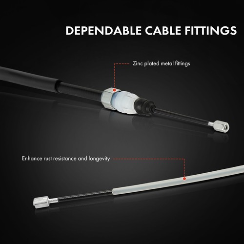 2x HandBrake Cable Rear Side for Citroën C3 III Peugeot 2008 207 207 CC 208 I - Picture 5 of 10