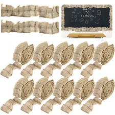 10 Rolls Ruffled Bulletin Board Borders- 2" x 79.2" Burlap Bulletin Board Tri...