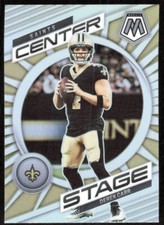 2023 8703E Panini Mosaic Center Stage SILVER PRIZM Derek Carr New Orleans Saints