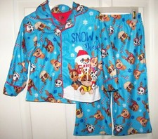 Paw Patrol Flannel Flame Resistant BL 2 Piece Pajama PJ Set Boys Toddler 2T NWT
