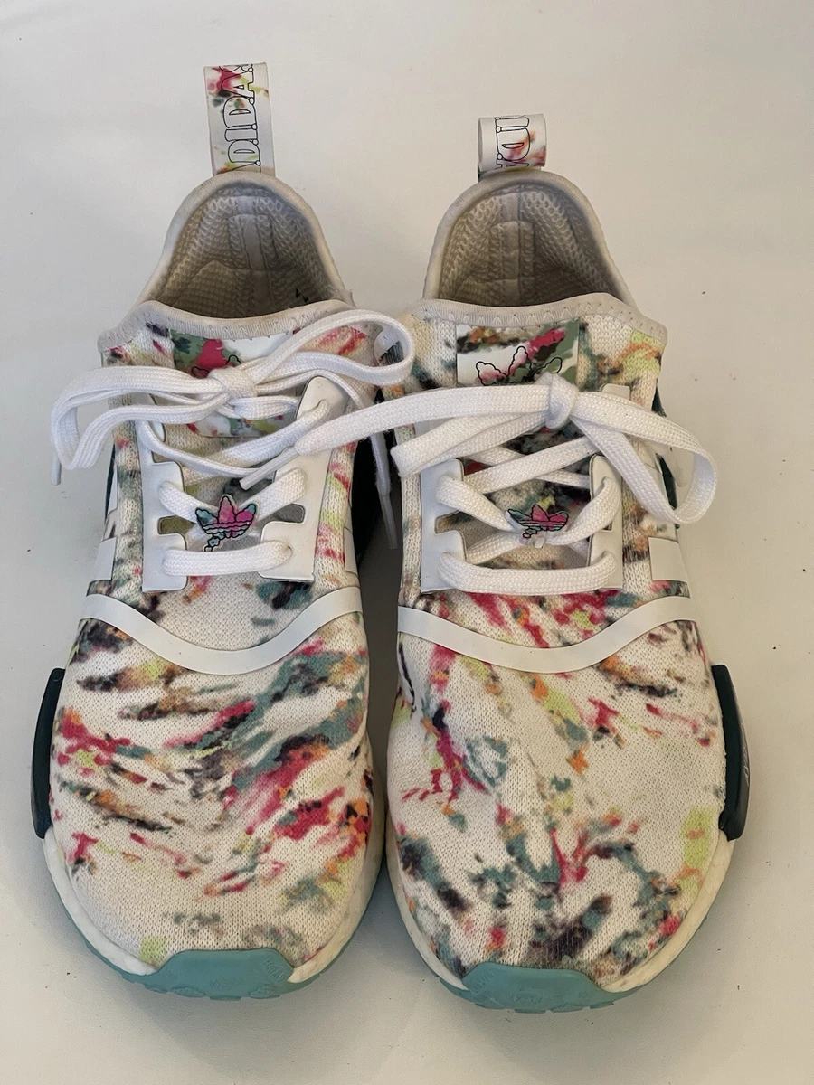 adidas gazelle silver green womens Custom Painted Monochromatic Adidas NMD Sneakers – B Street Shoes main image 1