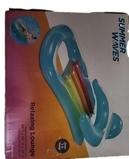 Summer Waves Inflatable Pool Float for Adults - Relaxing Lounge, Over 5ft Long